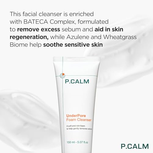 Deep Pore Cleansing Foam Cleanser with Azulene - 150ml, Vegan & Sensitive Skin
