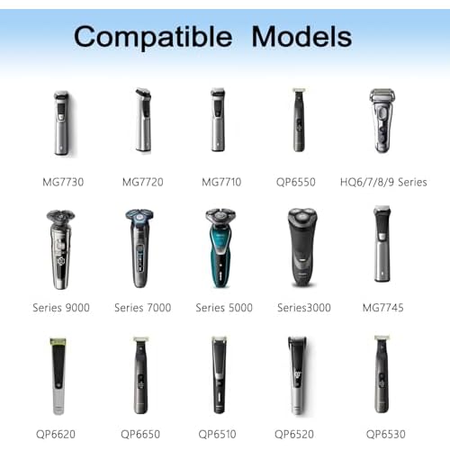 15V AC Charger Compatible with Philips Norelco Series mg7750 Electric Shaver Razor,Aquatec,Arcitec,Multigroom Beard Trimmer Adapter
