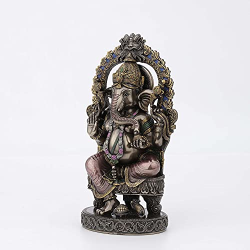 Veronese Design Lord Ganesha Sitting Statue | Hindu Elephant God Decor