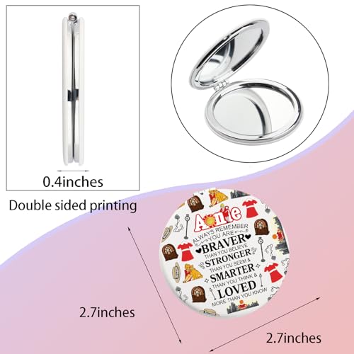 WSNANG The Musical Inspired Gift Musical Orphan Theater Travel Compact Pocket Makeup Mirror Musical Theatre Fans Gift (Anni Mirror-T)