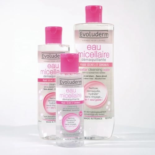 Gentle Micellar Water for Dry & Sensitive Skin - Hydrating Makeup Remover 16.9oz