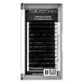 Lash Extensions 0.15mm Thickness B Curl 8mm Length Volume Individual Natural-Looking Eyelashes For Eyelash Extensions(0.15,B,8mm)