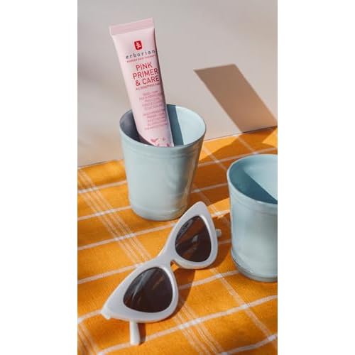 Erborian Pink Primer & Care, Multifunctional Pore?Blurring Cream & Hydrating Rosy Makeup Base, Moisturizing and Smoothing Effects, Korean Skincare