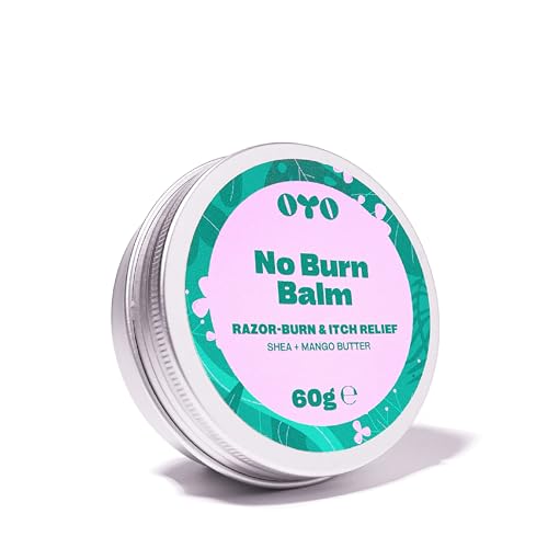 No Burn Balm - Razor Burn Relief for Bikini, Underarms & Sensitive Areas, 60g - Natural & Fragrance-Free
