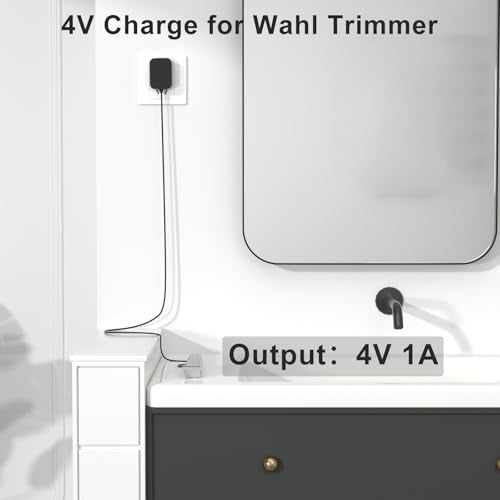 4V Charger Replacement for Wahl 9818L 9818 9888L 9854L 9876L 9918D WNT-9 WNT-8 9864 9876 9766 5622 5623 8779 79608 97581 Trimmer S003HU0420060 S004mu0400090 Power Supply Cord