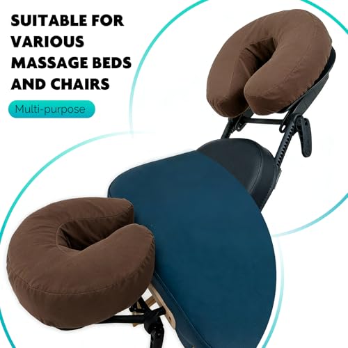 SINLAND Reusable Microfiber Massage Face Rest Covers Extra Soft & Heavy Face Cradle Covers Cozies Fitted Suitable for Massage Tables and Chairs