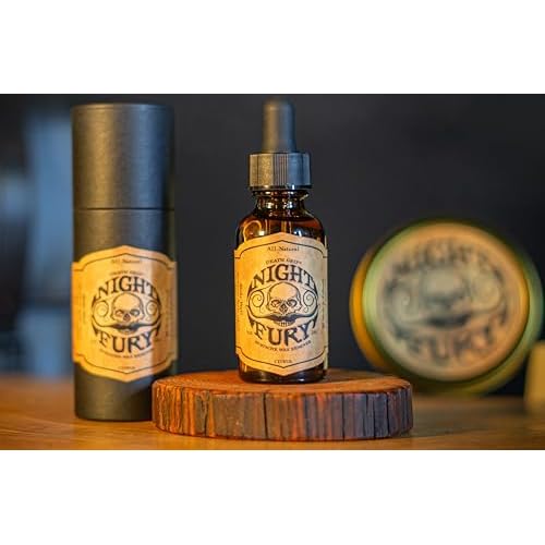 THE VINTAGE GROOMING CO. Mustache Wax Remover Night Fury Oil by Death Grip - Get Wax Out Of Your Handlebar Moustache Or Beard | Mustache Cleaner Kit