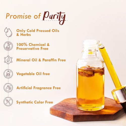 Natural Face Oil for Tan & Blemish Control - 13 Cold Pressed Oils, 30ml