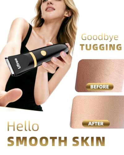Ufree 3-in-1 Bikini & Facial Trimmer Electric Razor for Women - Black Gold