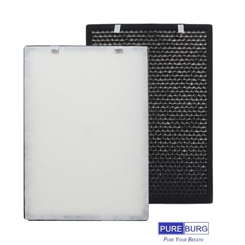 HEPA Air Purifier Filter Set Compatible with Brondell Pro Series