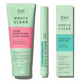 Rael Miracle Bundle - Miracle Clear Pore Control Clay Mask (3.4 fl. oz) & Miracle Clear Soothing Spot Gel (0.14oz)