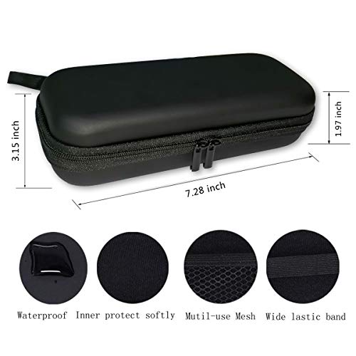 INVODA Hard Shaver Case for OneBlade Face and Body Hybrid Electric Trimmer Shaver Travel Case Compatible QP2630 QP2520 (Black)