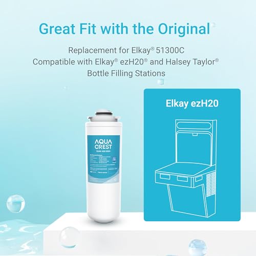 Water Filter Replacement for Elkay 51300C - 3 Pack, NSF Certified, Leak-Free Fit