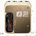 Mini Electric Shaver for Men, IPX7 Waterproof Rotary Dual Ring Shaver, 9000RPM USB-C Rechargeable Portable Travel Shaver, Wet/Dry Cordless Electric Razor for Face and Head (Brown)