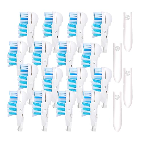 Tang Zhan 16 Pcs Electric Toothbrush Replacement Heads for Braun Oral B Cross Action