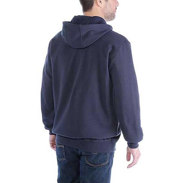 Carhartt Men's Marquette Full-Zip Sweatshirt Large New Navy - Warm Fleece Hoodie