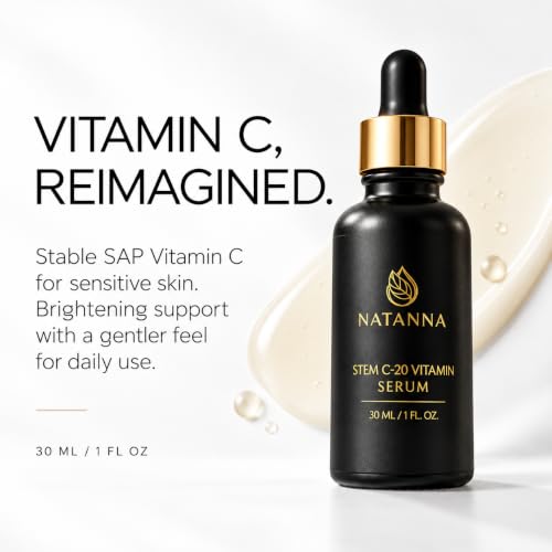 Vitamin C Serum with Sodium Ascorbyl Phosphate – Natanna STEM C-20 Brightening & Hydrating