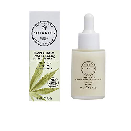 Hydrating Face Serum with Cannabis Sativa Seed Oil - Calm & Moisturize, 1 Oz