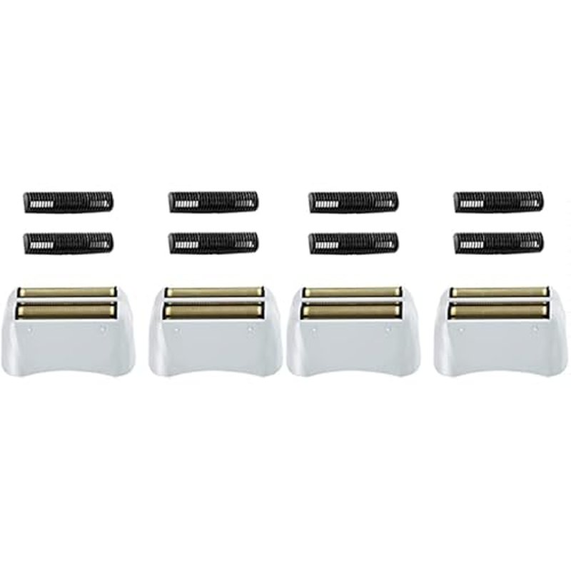 4 Pack Pro Shaver Replacement Foil and Cutters compatible with andis 17150(TS-1) shaver ProFoil Lithium replacement, Golden