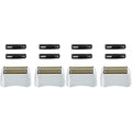 4 Pack Pro Shaver Replacement Foil and Cutters compatible with andis 17150(TS-1) shaver ProFoil Lithium replacement, Golden
