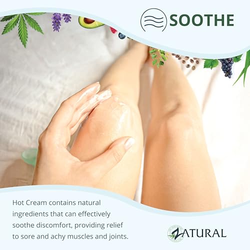 Zatural Hot Cream-Cellulite Cream-Muscle Rub-Body Wraps-Belly Fat-Skin Firming & Weight Loss-Professional Therapeutic Grade-Doctor Formulated (Pump)