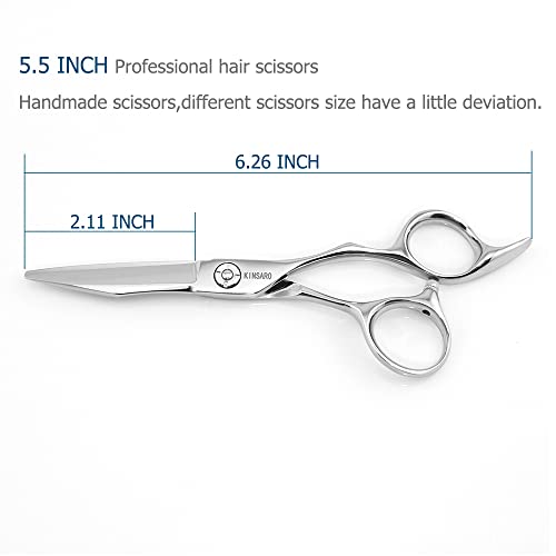 Kinsaro 5.5 Inch Hair Cutting Scissors - Professional 440C Hair Shears
