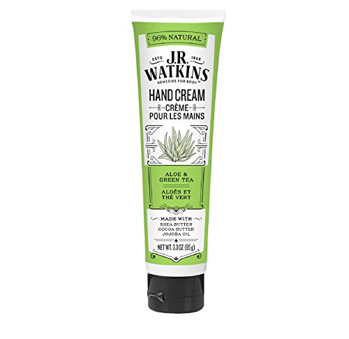 Natural Body Cream with Aloe & Green Tea - Hydrating 3.3oz Tubes, Pack of 4