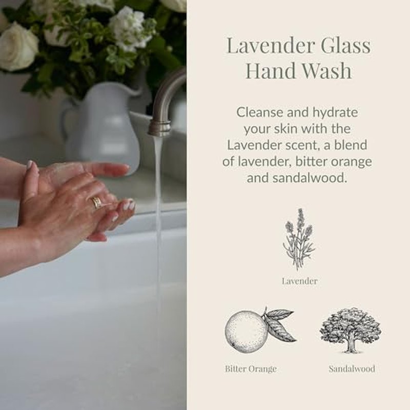 Archipelago Botanicals Lavender Hand Wash Refill, Liquid Hand Soap Refill, Fragrances with Lavender, Bergamot and Citrus, 33 fl oz