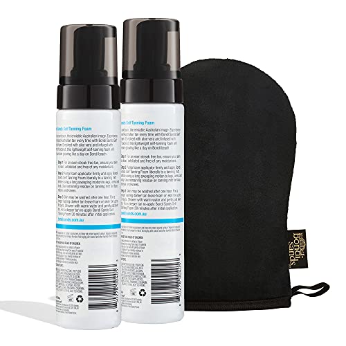 Bondi Sands Self Tanning Foam Value Kit – 2 Lightweight Foams + Application Mitt