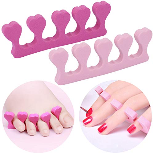 Tbestmax 24 Pair Disposable Flip Flops, Random Color Foam Slippers for Foot Spa Pedicures in Kid Party with 24 Pair Toe Separators Bulk