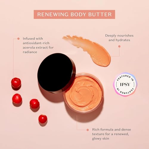 Nativa SPA by O Boticario Acerola Cherry Renewing Body Butter, Deep Nourishment for Supple Glowing Skin, 1.05 Ounce (200g)