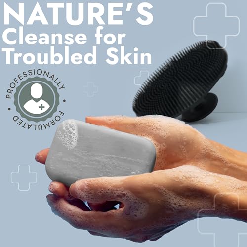Antifungal Tea Tree Soap 2 Pack with Scrubber for Jock Itch & Ringworm