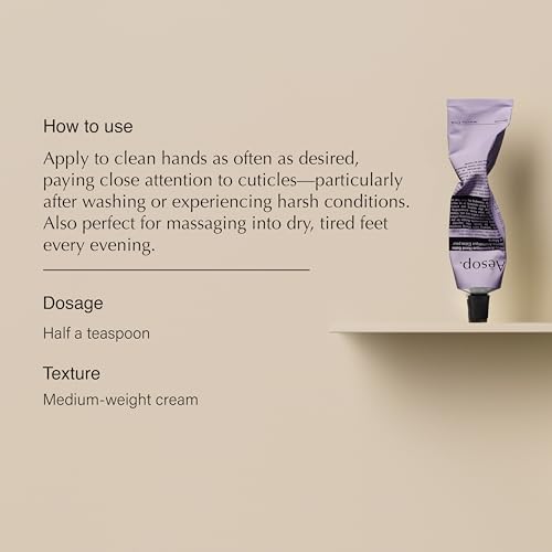 Aesop Eleos Travel Size Hand Balm with Shea & Coconut Oil 2.4 oz Tube