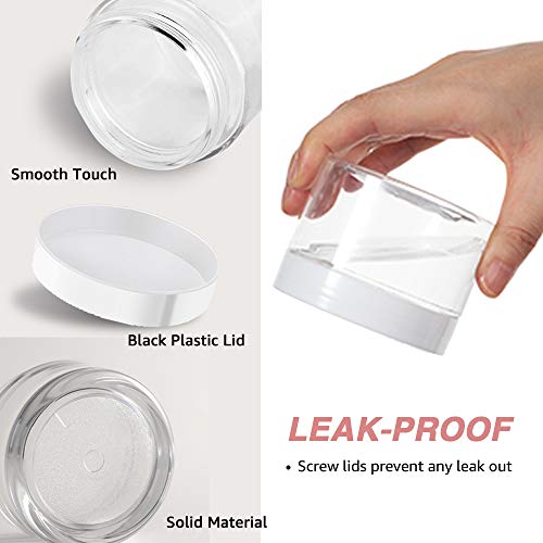 72 Pack Travel Cosmetic Containers Set - 2oz Jars + 3/5/10g Sample Jars with Lids & Labels