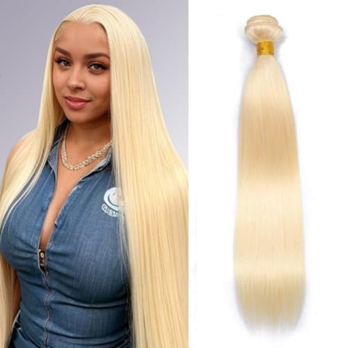LAPONDAI 613 ST-14 Blonde Human Hair Bundles 12A Brazilian Virgin Straight 14 Inch
