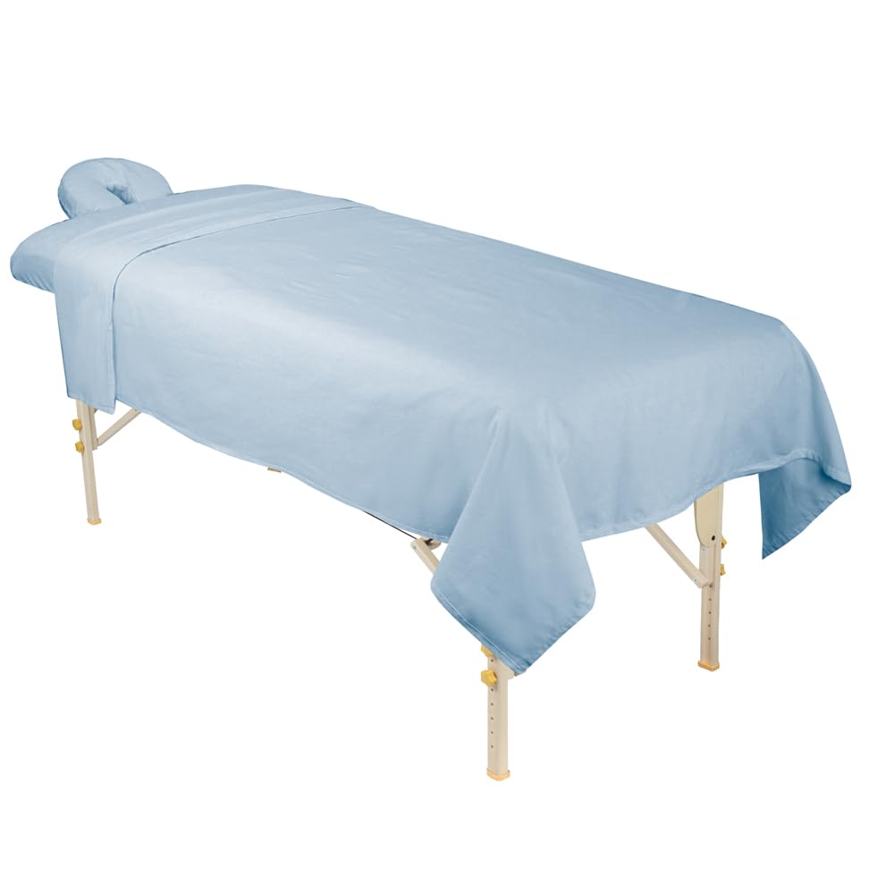 Premium Designer Flannel Massage Sheet Set - 3-Piece, Island Tranquility for Massage Tables