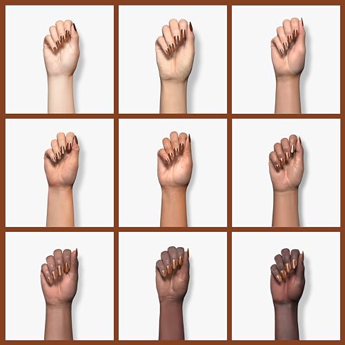 essie Salon-Quality Nail Polish, 8-Free Vegan, Warm Cognac, Midnight Delight, 0.46 fl oz