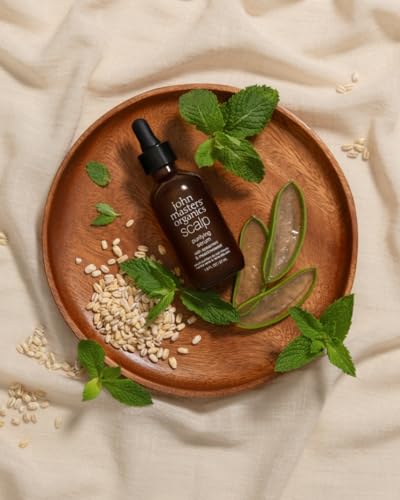 Organic Spearmint & Meadowsweet Hair Serum for Thinning Hair - 1.9 Fl oz