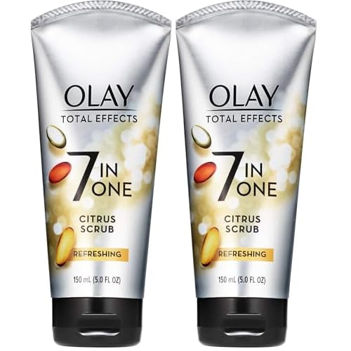 Facial Cleanser by Olay Total Effects Refreshing Citrus Scrub Face Cleanser, 5 Ounce (Pack of 2)
