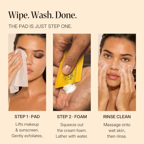 Travel Double Cleanse Set - Makeup Remover Wipes & Foam Face Wash