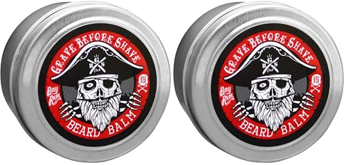 Bay Rum Beard Balm 2 Oz Pack of 2 - Tames & Conditions Facial Hair