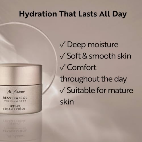 M. Asam Resveratrol Premium Lifting Face Cream 1.69 Fl Oz Anti-Aging Skincare