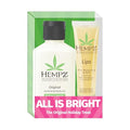Hempz Original Mini Lotion and Lip Balm Gift Set, All is Bright Kit, Limited Edition, 2.25 oz and .44 oz