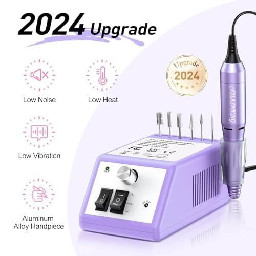 Professional Nail Drill 20000rpm Violet - Electric Manicure & Pedicure Machine