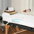 JINGFUD 73" White Lash Bed Topper Set with Gel Memory Foam & Face Rest Cover