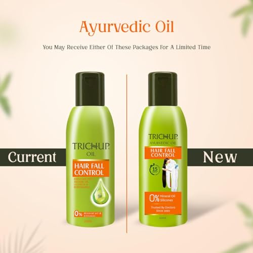 Trichup Ayurvedic Hair Fall Control Oil – Herbal Scalp Nourishing 200mL (Pack of 2)