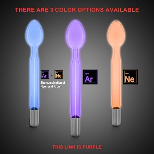 Electrode Wand Glass Tube Electrodes Spare Parts for Facial Machine Salon Spa Equipment Elitzia ETJX006 (Spoon)