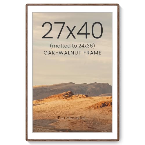 Oak Wood 27x40 Picture Frame - Nursery Decor, Natural Finish, Wall & Table Display - Variation of THIS listing