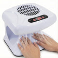 Air Nail Dryer 300W Infrared Sensor 2-in-1 Hot Cold Air Nail Polish Dryer - White
