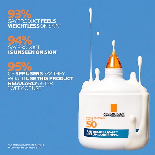 La Roche-Posay Anthelios UVAir™ Sunscreen Serum SPF 50 Chemical, Hyaluronic Acid, Sensitive Skin